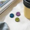 Colorful smiling face badges, metallic texture, cute and fun brooch and pin decoration accessories details Picture